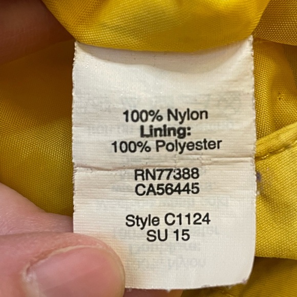 J. Crew size large yellow light windbreaker jacket - Picture 6 of 12